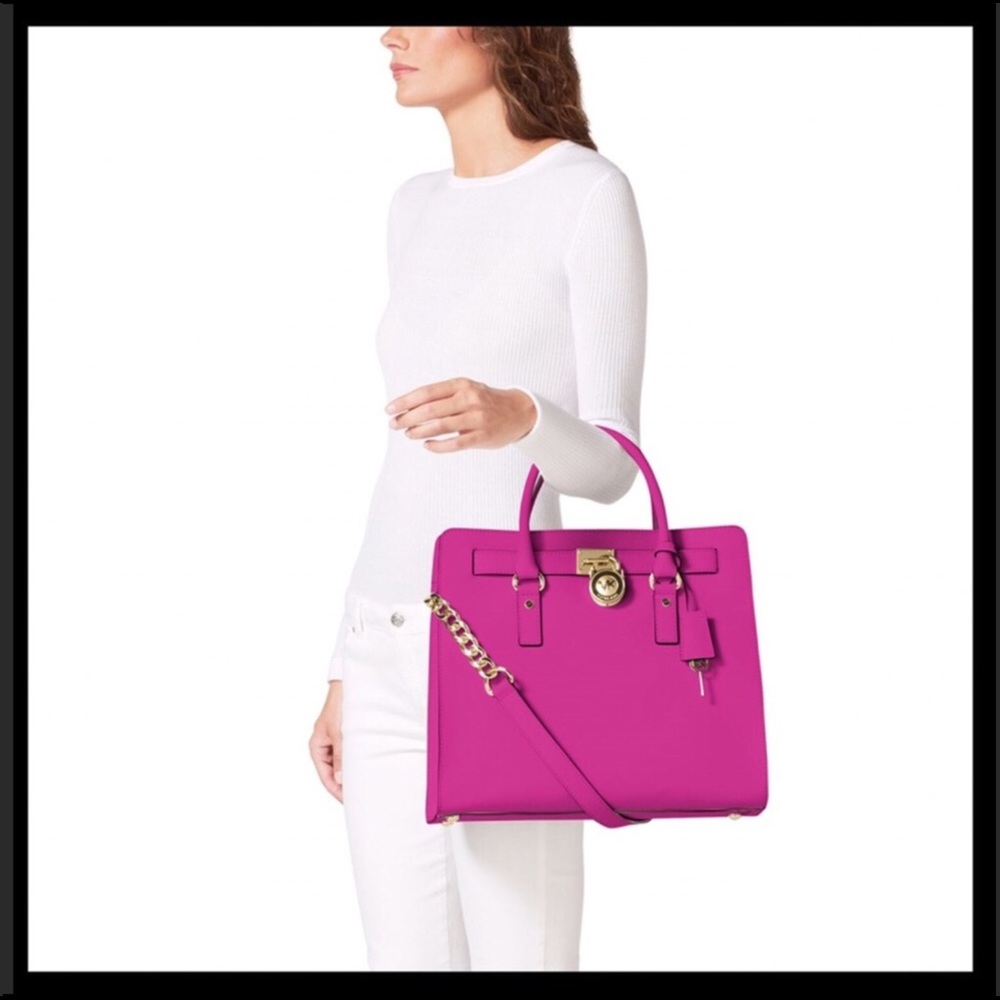 NWT Michael Kors Hamilton Leather Large N/S Tote - Picture 9 of 9